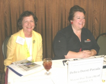 CFBPW Vice President Lynn Brandstater and Ontario Mayor Pro-tem Debra Dorst-Porada
