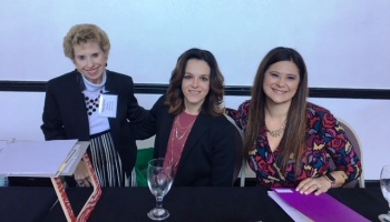 Marjory, Amy and Sabrina at Winter Board