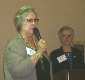 NFBPWC President Sandy and CFBPW President Katherine at FallBoard.JPG