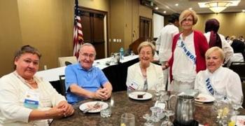 NFBPWC members plus Catherine Bosshart and her husband Louis
