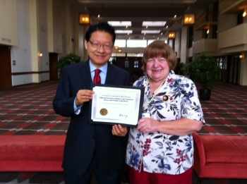 LA Community College Trustee Mike Eng and Linda Wilson