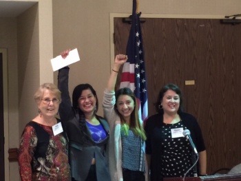 Sally McMahon with speakers